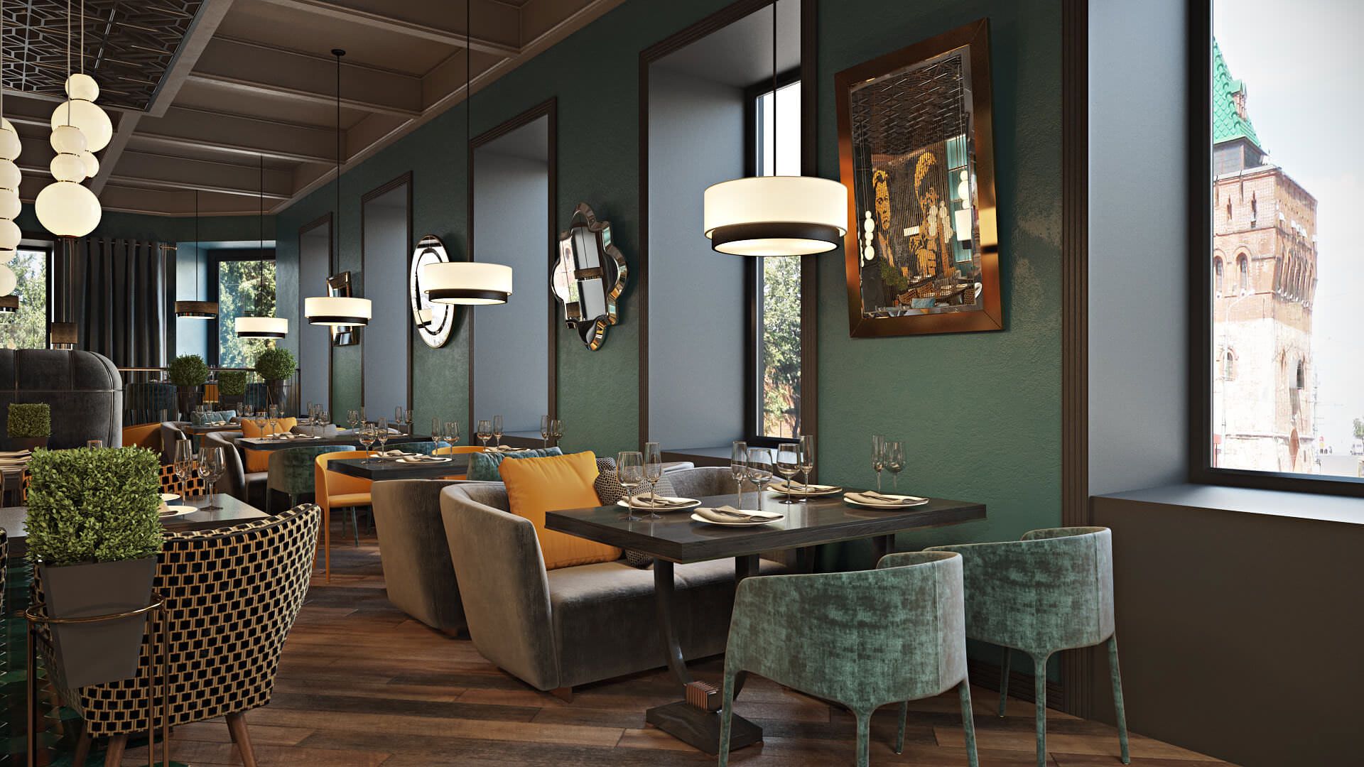 Restoration and renovation of the restaurant